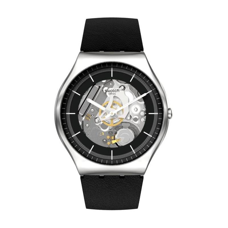 Swatch Black Skeleton Watch SS07S115