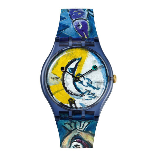 Swatch CHAGALL'S BLUE CIRCUS Watch SUOZ365
