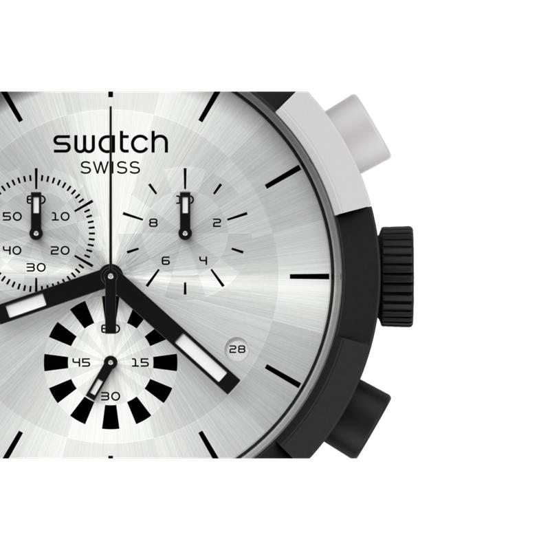 Swatch CHEQUERED SILVER Watch SB02B404