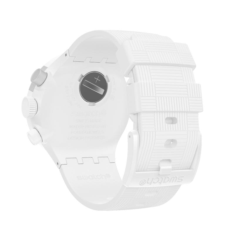 Swatch CHEQUERED WHITE Watch SB02W400