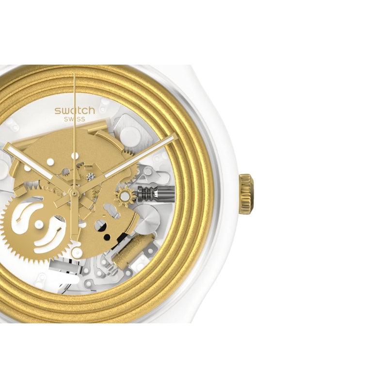 Swatch GOLDEN RINGS WHITE Watch SO29W107