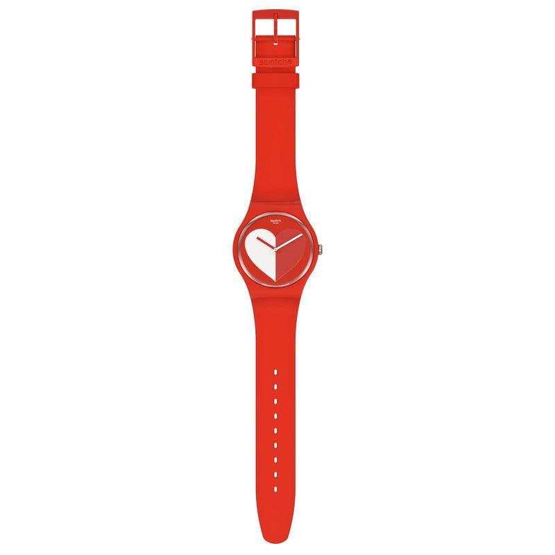 Swatch HALF <3 WHITE Watch SO29Z112