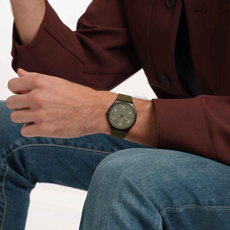 Swatch Hint of Pine Ultra-Slim Watch SS07B115