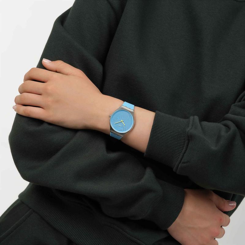 Swatch Iridescently Blue Watch - SYXS164