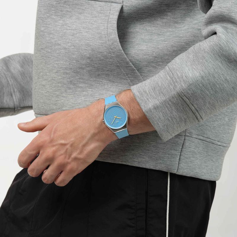 Swatch Iridescently Blue Watch - SYXS164