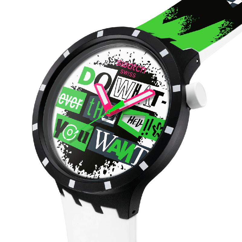 Swatch "LASH OUT" Bioceramic Watch SB03B701