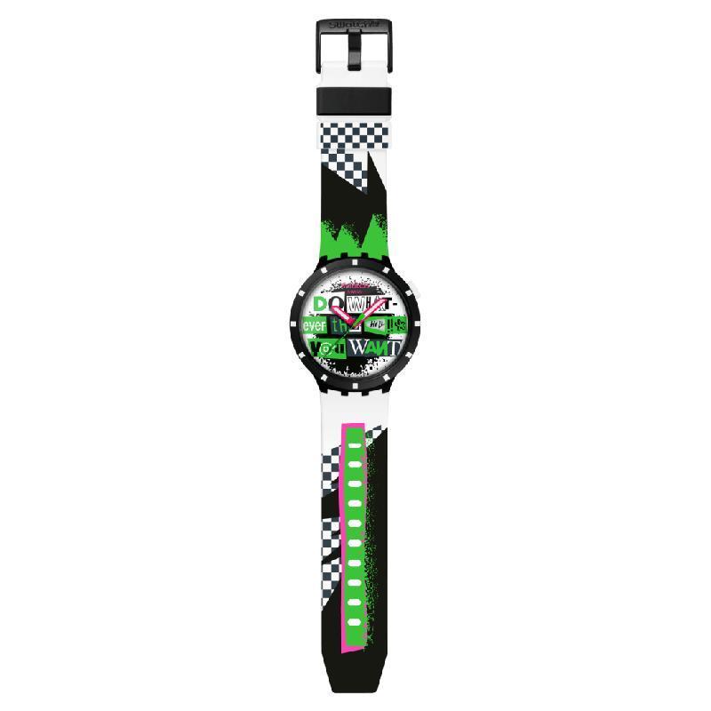 Swatch "LASH OUT" Bioceramic Watch SB03B701