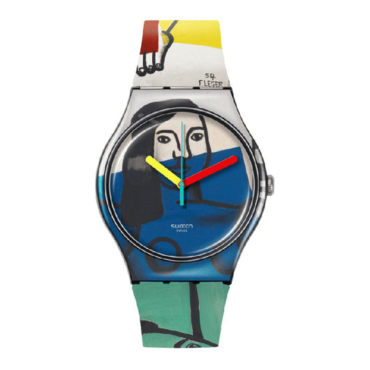Swatch LEGER'S TWO WOMEN HOLDING FLOWERS Watch SUOZ363