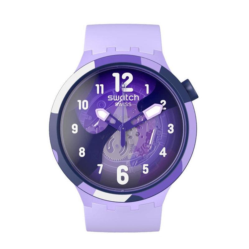 Swatch LOOK RIGHT THRU VIOLET Watch SB05V101