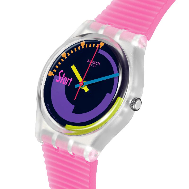 Swatch NEON PINK PODIUM Watch SO28K111