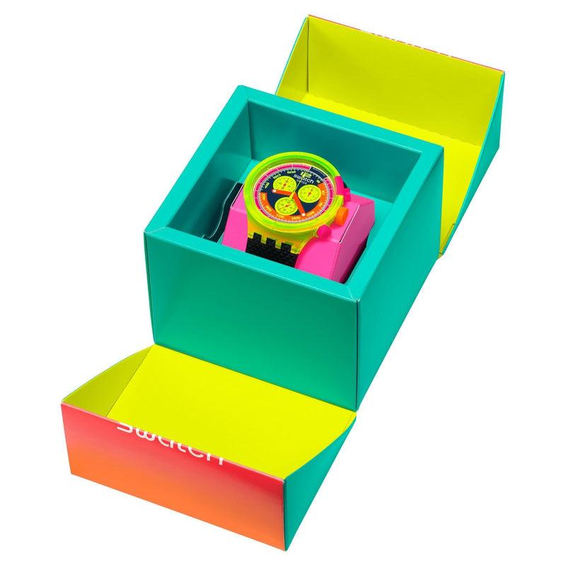 Swatch NEON TO THE MAX Watch SB06J100