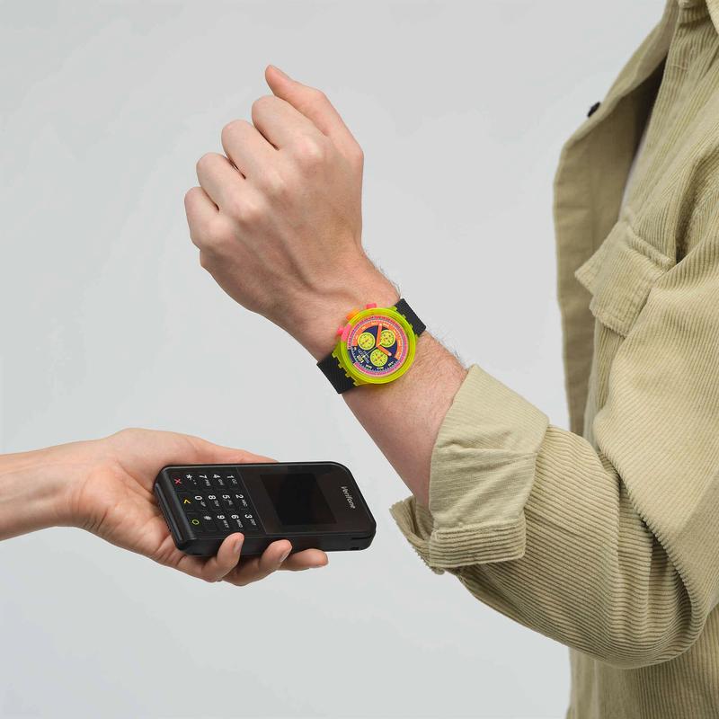Swatch Neon To The Max Pay! Watch - SB06J101-6000