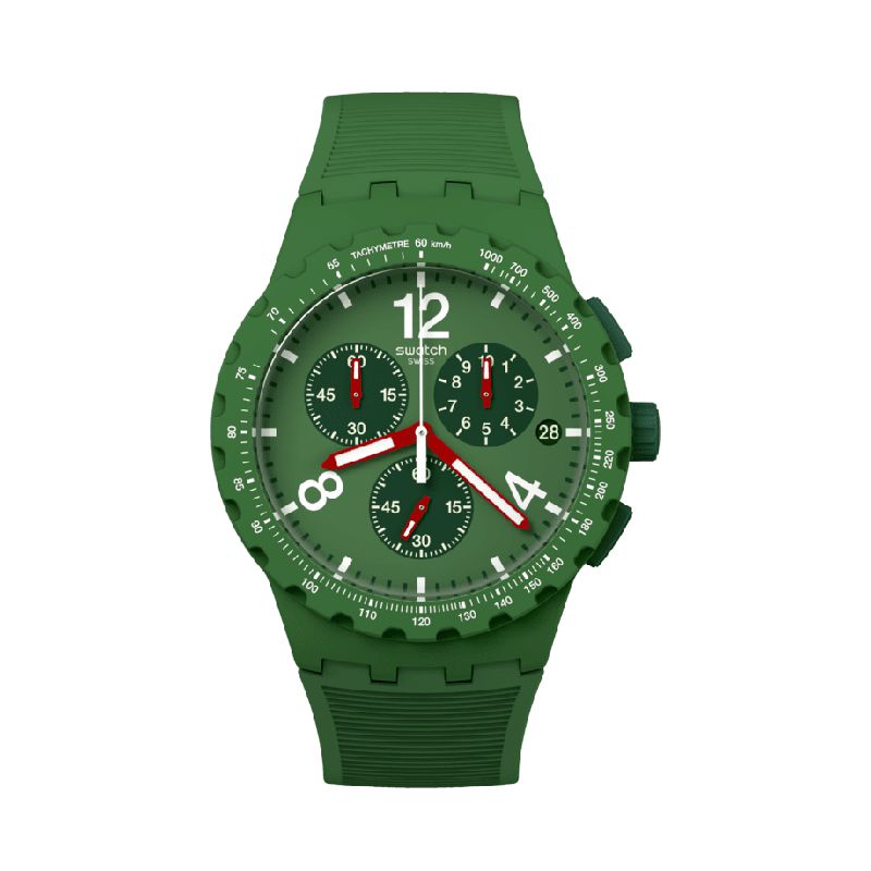Chronograph Swatch Simple Watch Swatch PRIMARILY GREEN Watch SUSG407