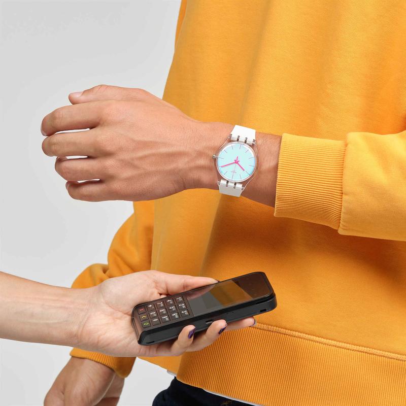 Swatch Polawhite Pay! Watch - SO29K116-6000