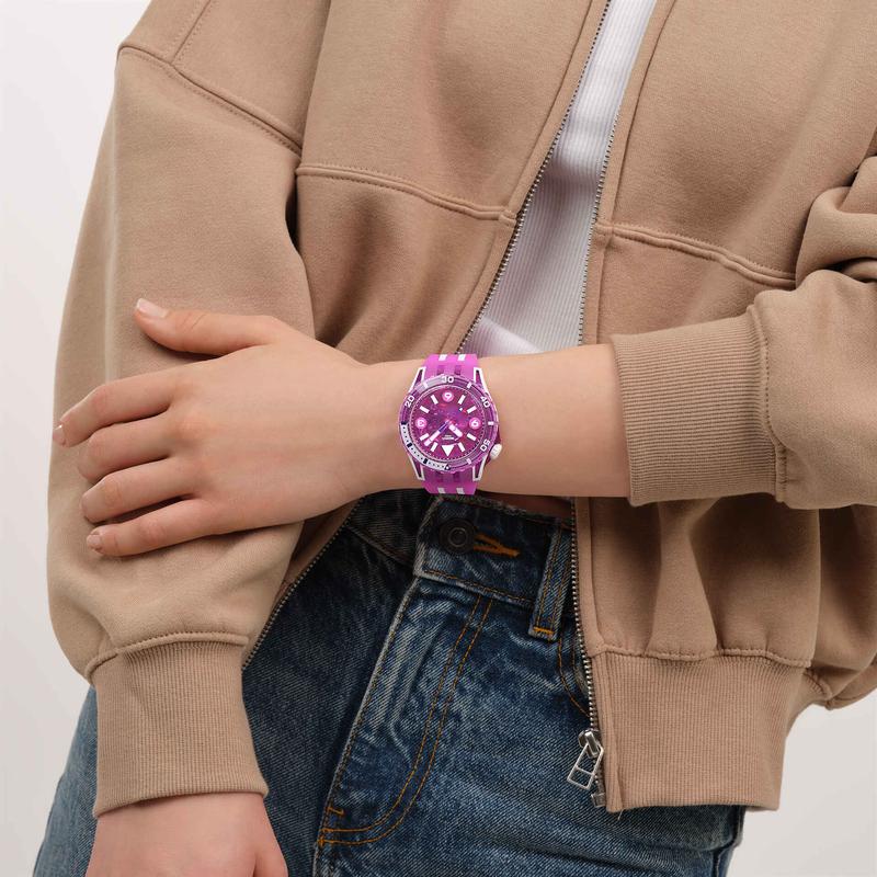 Swatch SCUBAQUA Flower Hat Bioceramic Watch - SSCU09P100