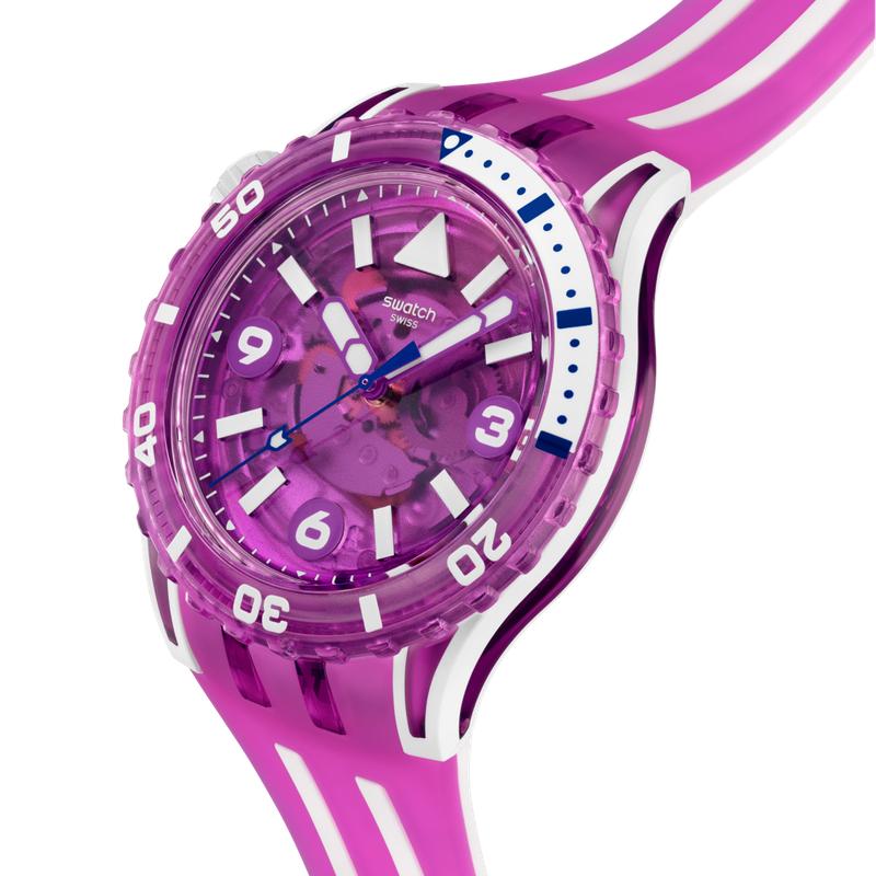 Swatch SCUBAQUA Flower Hat Bioceramic Watch - SSCU09P100