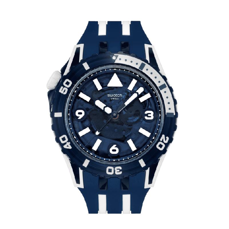 Swatch SCUBAQUA SEA WASP Bioceramic Watch - SSCU09N100