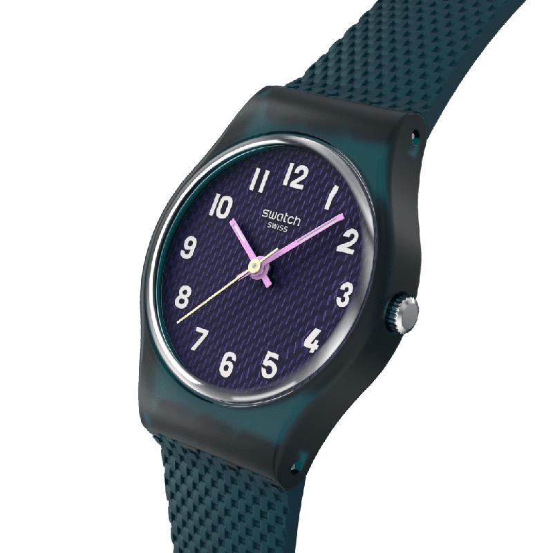 Swatch Teal Weave Watch LL127