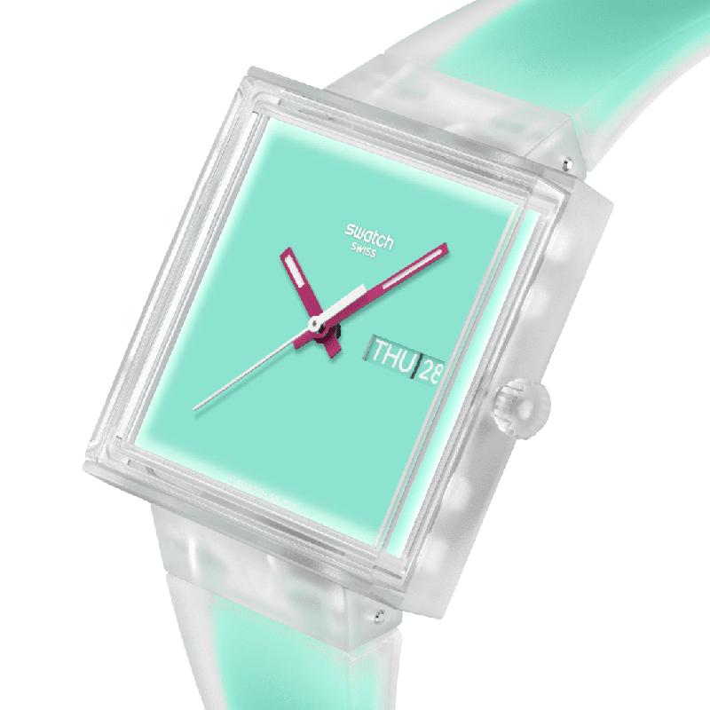 Swatch What If… See Thru Mint Watch - SO38K702