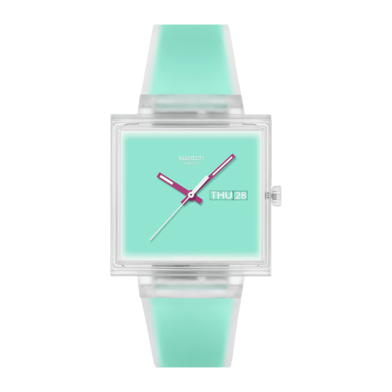 Swatch What If… See Thru Mint Watch - SO38K702