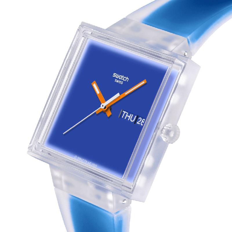 Swatch What If...See Thru Blue Watch - SO38K701