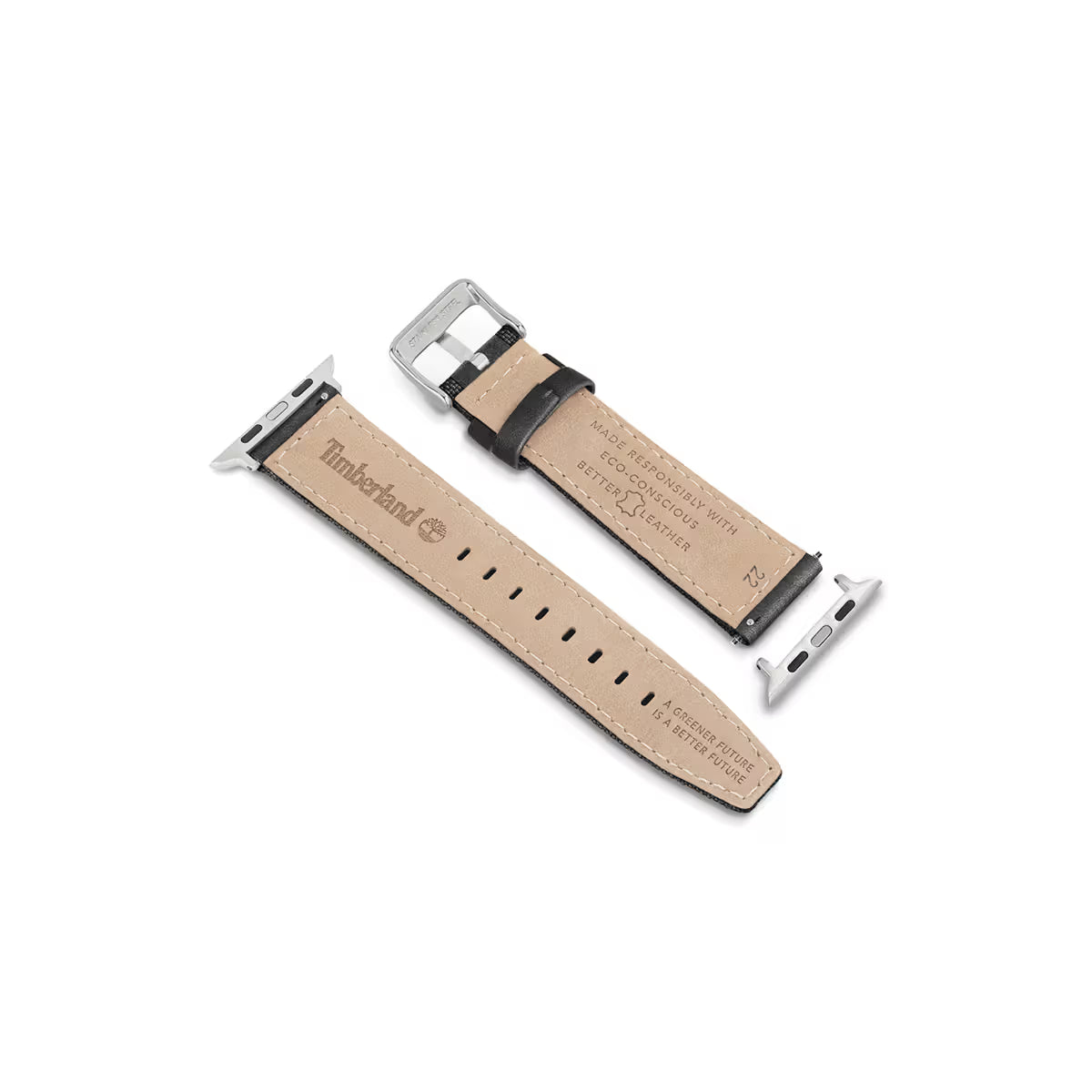 Timberland Bainbridge 22mm Black Leather Watch Strap