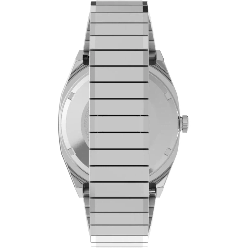 TIMEX Automatic 1983 E-Line Re-issue 34mm Stainless Steel Expansion Band Watch