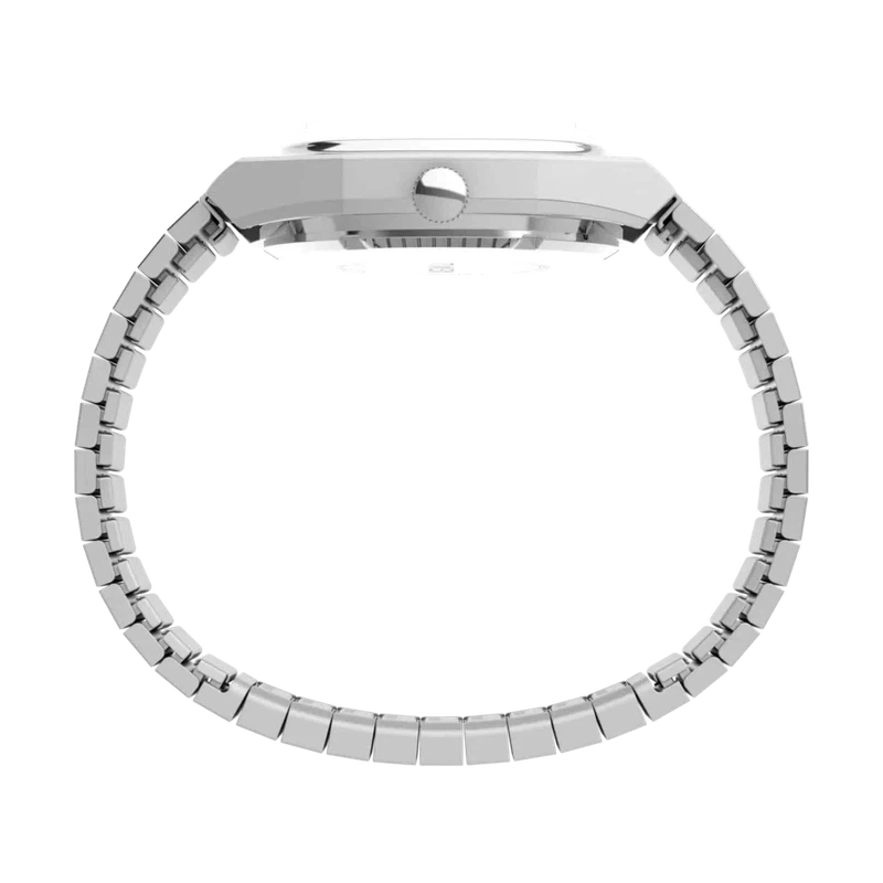 TIMEX Automatic 1983 E-Line Re-issue 34mm Stainless Steel Expansion Band Watch