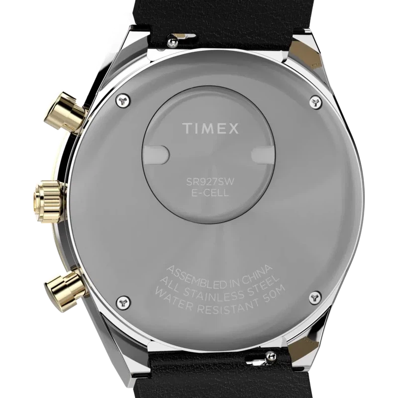 TIMEX Chronograph 40mm Leather Strap Watch