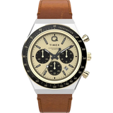 TIMEX Chronograph 40mm Leather Strap Watch