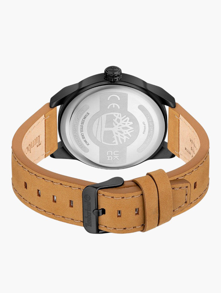 Timberland Black Round Analogue Watch
