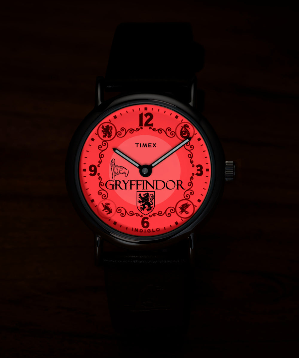 Timex Weekender Harry Potter Gryffindor Leather Strap Watch