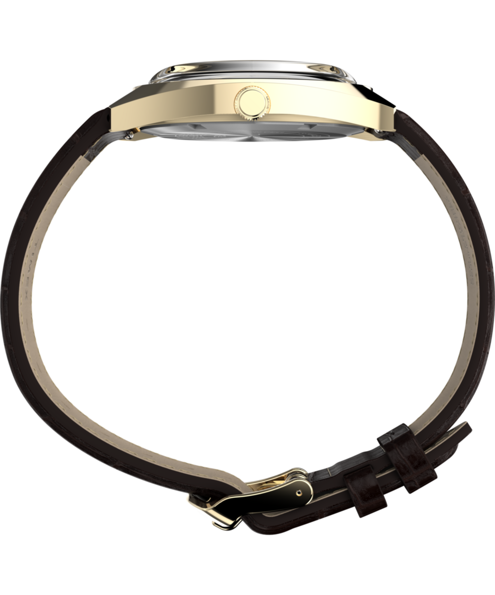 Timex 1976 Rotary Phone Dial Reissue Leather Strap Watch
