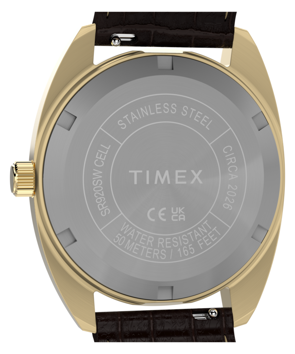 Timex 1976 Rotary Phone Dial Reissue Leather Strap Watch