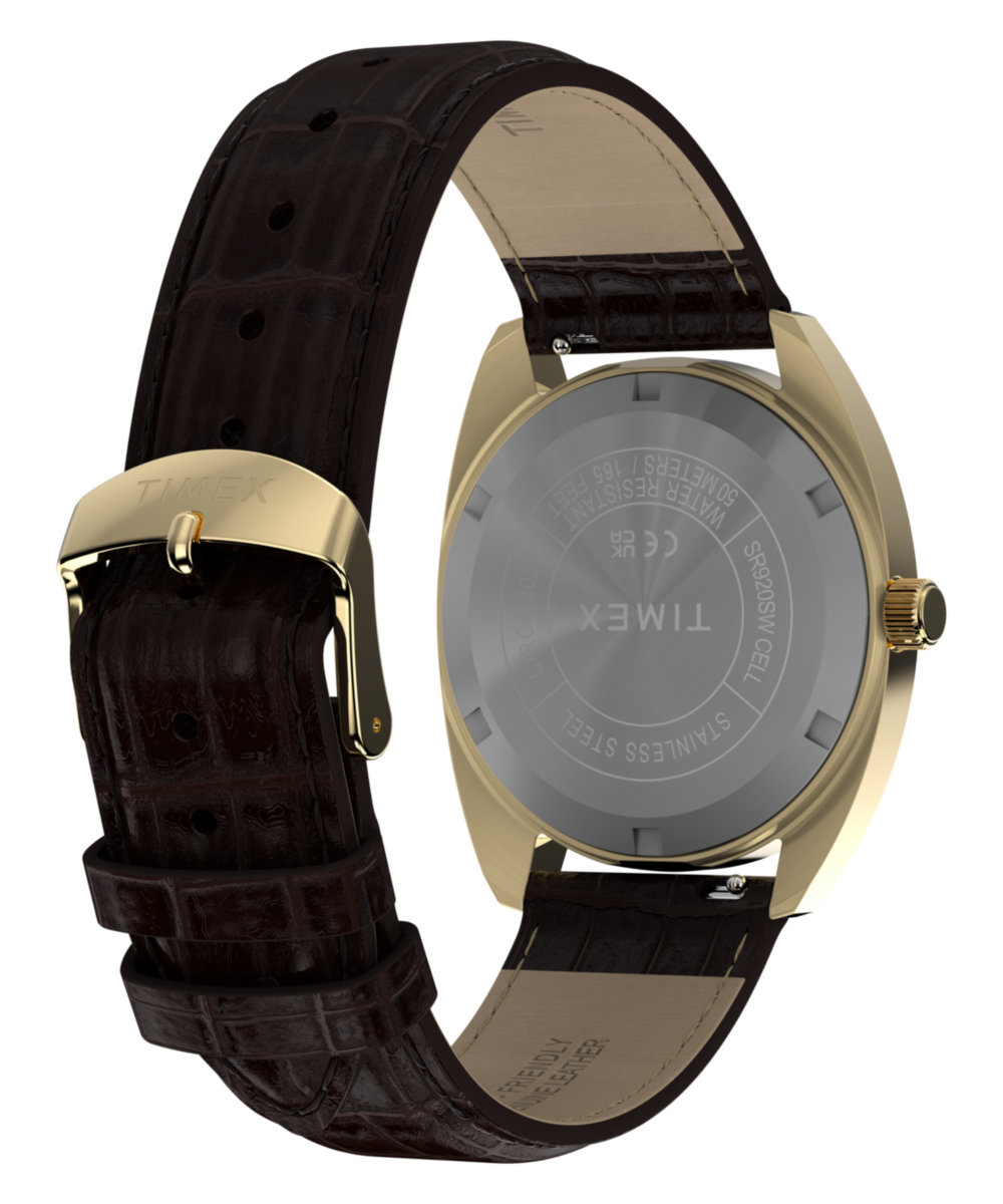 Timex 1976 Rotary Phone Dial Reissue Leather Strap Watch
