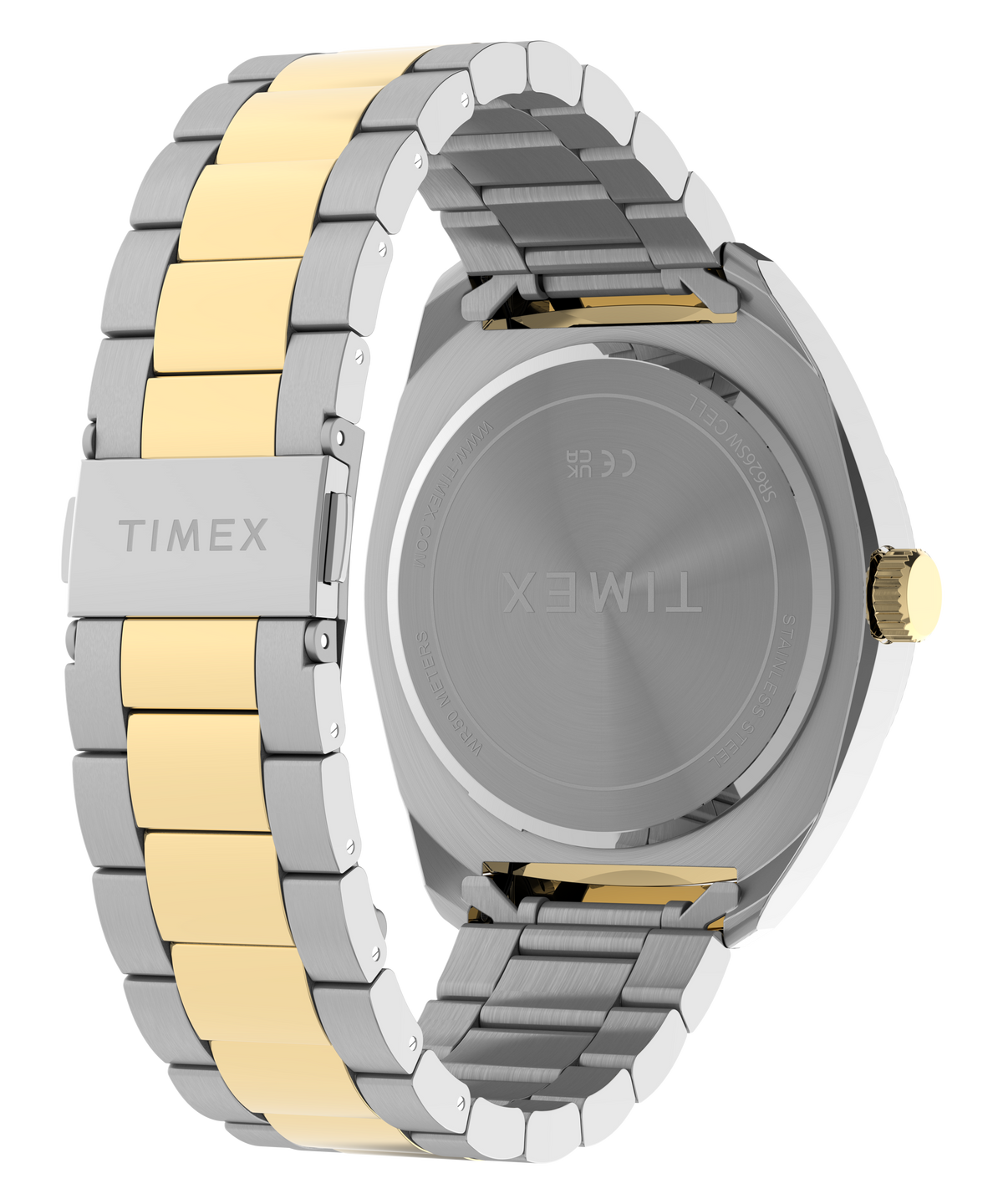 Timex Weston Stainless Steel Bracelet Watch Black Dial