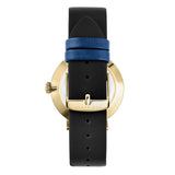 Ted Baker Dempsey Gold-Tone Black Leather Strap