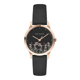 Ted Baker Fitzrovia Jardin Rose Gold-Tone Leather Watch