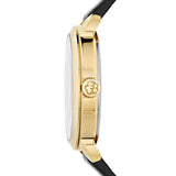 Ted Baker Fleure Ladies Gold Black Leather Strap