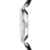 Ted Baker Howden Gents Stainless Steel Black Leather Strap