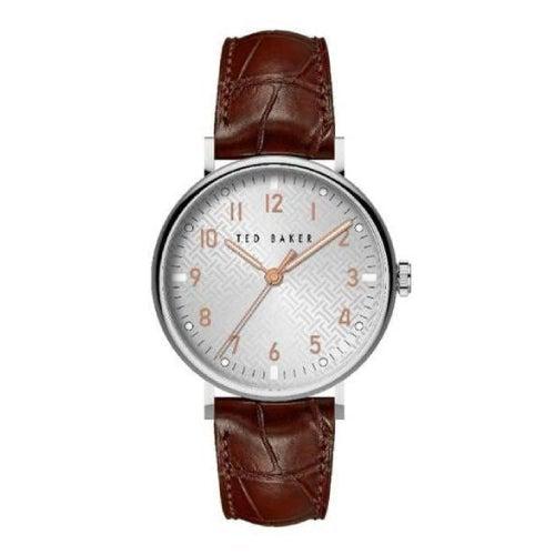 Ted Baker Mimosaa Silver Tone Leather Watch