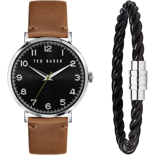 Ted Baker Phylipa Gents Brown Leather Strap
