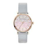 Ted Baker Phylipa Shine Rose-Gold Tone Leather Watch