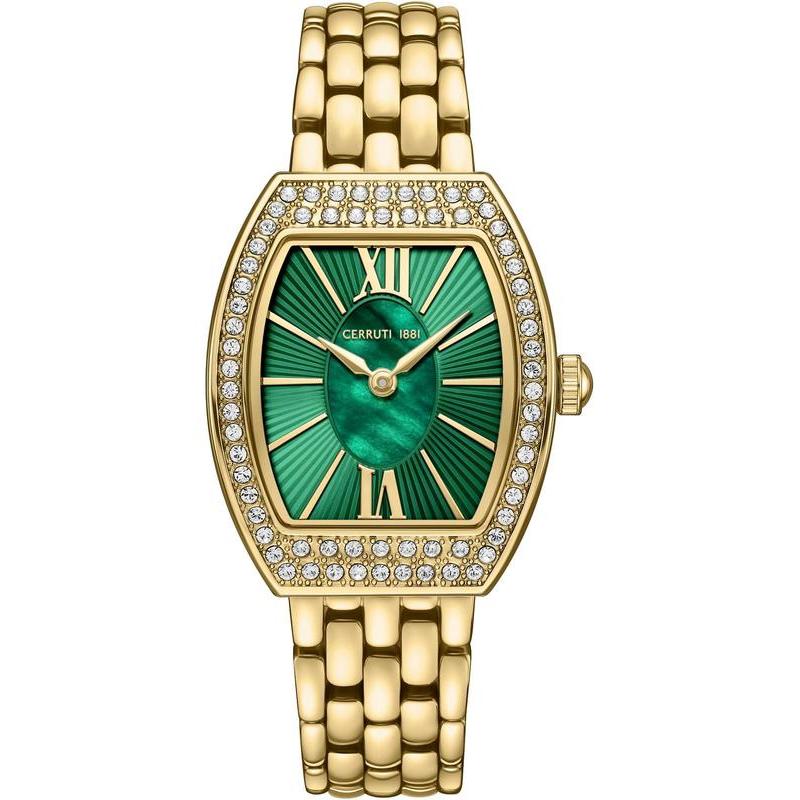 Cerruti 1881 Calliano Women's Green Dial Steel Watch
