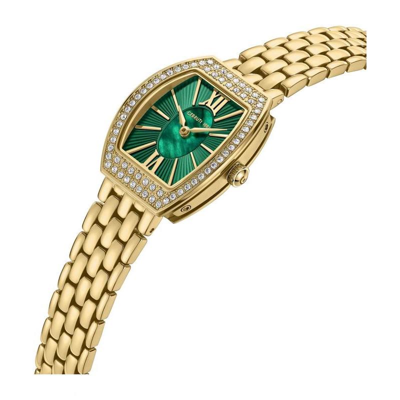 Cerruti 1881 Calliano Women's Green Dial Steel Watch