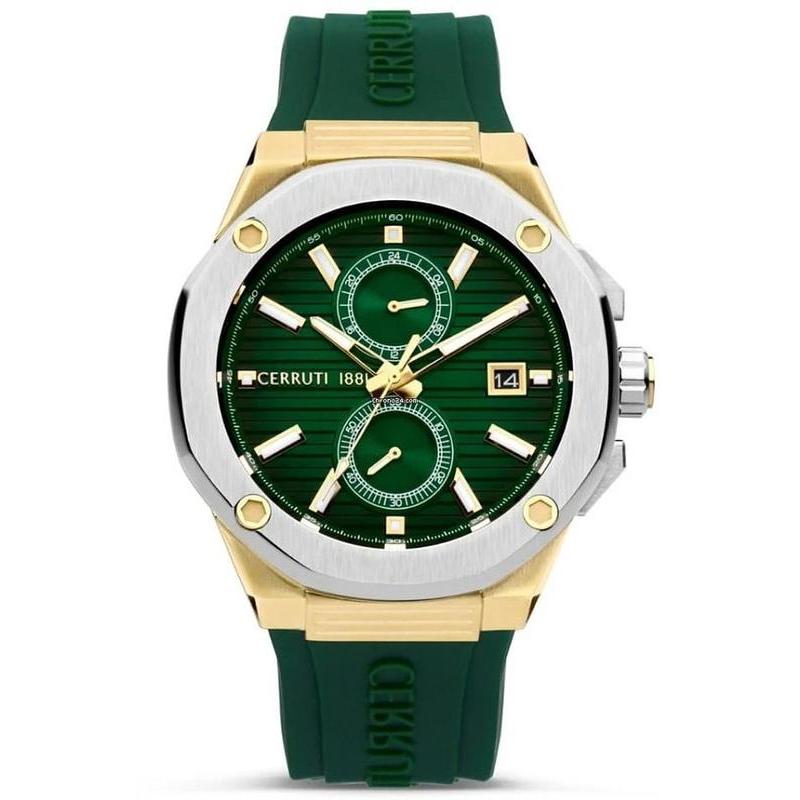 Cerruti 1881 Razzuolo Men's Quartz Green Dial 46mm Watch