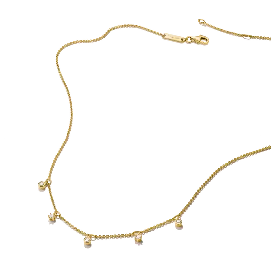 Thomas Sabo 18k Gold Plated Chain with White Zirconia