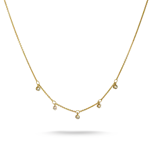 Thomas Sabo 18k Gold Plated Chain with White Zirconia