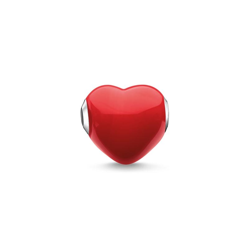 Thomas Sabo BEAD GLASS HEART RED