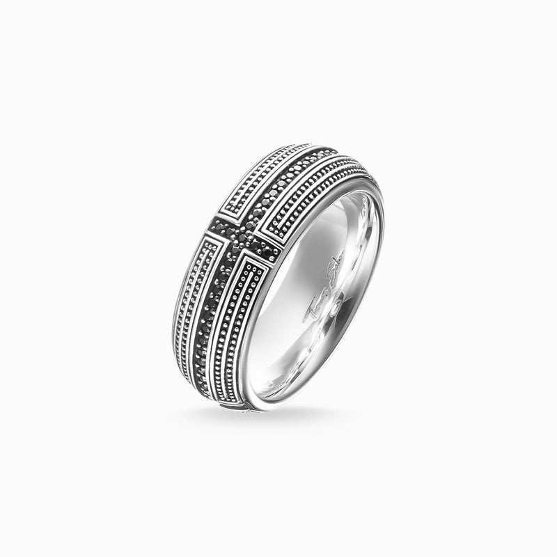 Thomas Sabo Band Ring Cross Pave